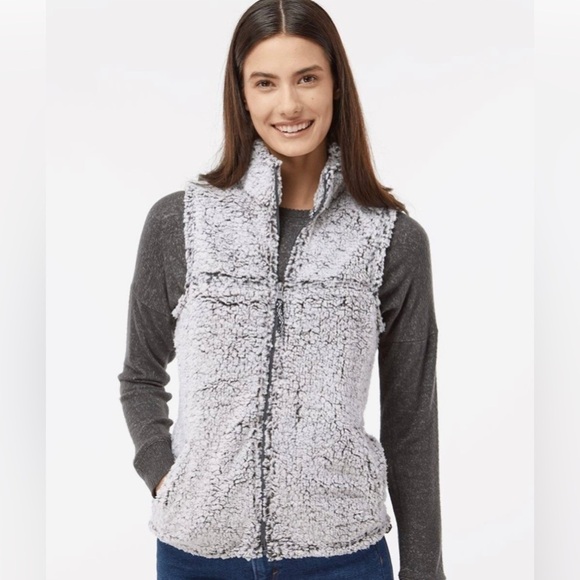 BOXERCRAFT Sherpa Grey Women’s Vest - Picture 2 of 7